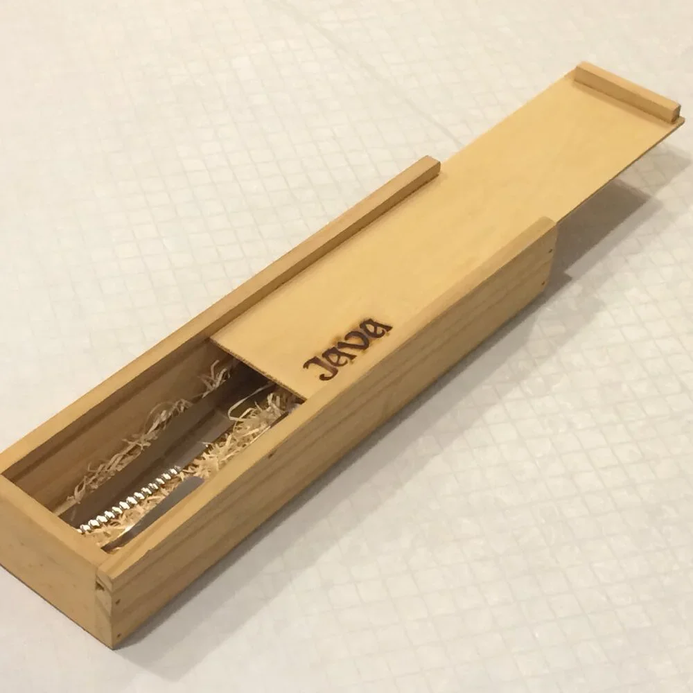 Carving Knife and Fork in Wood Box Set. Great for the grill and BBQ